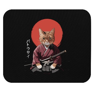 Discover Neko Battousai Samurai Cat Classic Mouse Pads