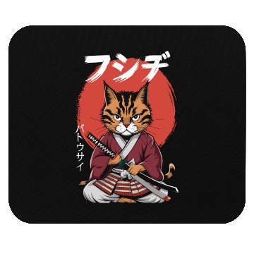 Discover Neko Battousai Samurai Cat Classic Mouse Pads