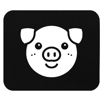 Discover Pig face cute pigs vector farm animal path14 Mouse Pads