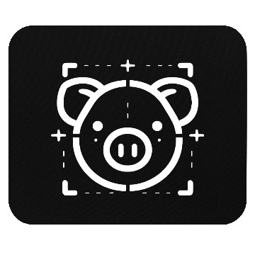 Discover Pig face cute pigs vector farm animal path15 Mouse Pads