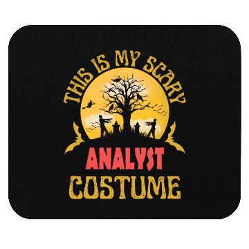 Discover Funny and scary ANALYST costume for Halloween Mouse Pads