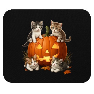 Discover Pumpkin Cat Paws | by Asarteon Mouse Pads