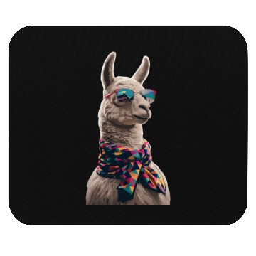 Discover Cool Llama in Shades Mouse Pads