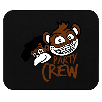 Discover Monkey Chimpanzee Party Animals Crew Team Friends Mouse Pads