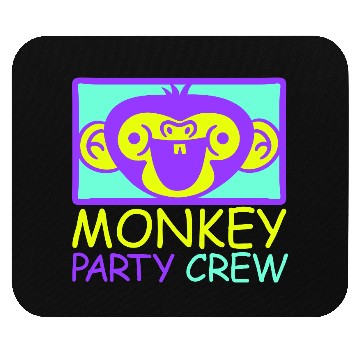 Discover Monkey Chimpanzee Party Animals Crew Team Friends Mouse Pads