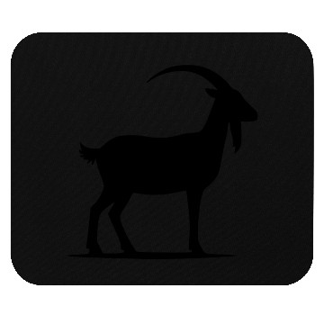 Discover Goat Silhouette Portrait Mouse Pads