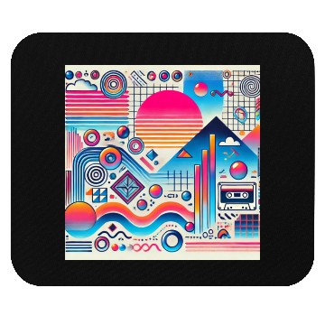 Discover Retro Waves 70s 80s 90s Aesthetic Design Mouse Pads