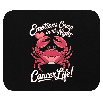 Discover Emotions Creep in the Night Cancer Zodiac Sign Mouse Pads