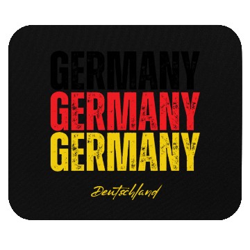 Discover Germany flag, German pride Mouse Pads