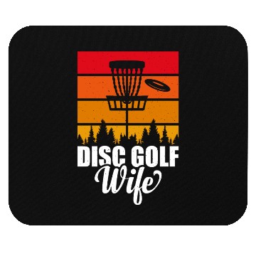 Discover Disc Golf Wife Mouse Pads