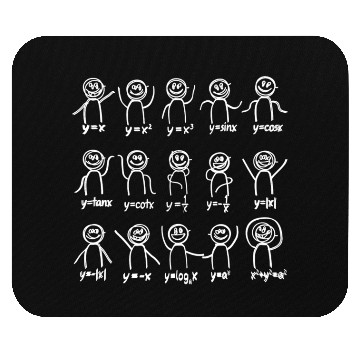 Discover Funny Algebra Dance Graph Figures Design Mouse Pads