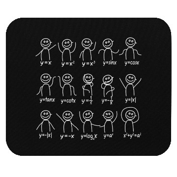 Discover Funny Algebra Dance Graph Figures Design Mouse Pads