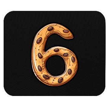 Discover Birthday Cookie: Six-Year-Old, Number 3 Mouse Pads
