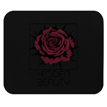 Discover Dark Red Rose with Thorns in Square Box Mouse Pads