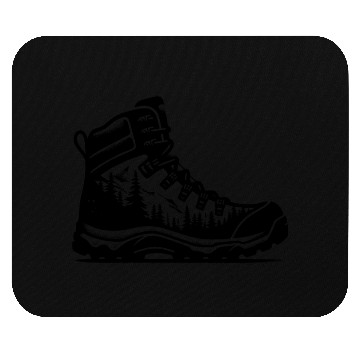 Discover Nature Forest Hiking Boot Mouse Pads