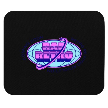 Discover Rad Retro Revolution - 80s Neon Style Mouse Pads