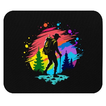 Discover Hiking Solo Summit Mouse Pads