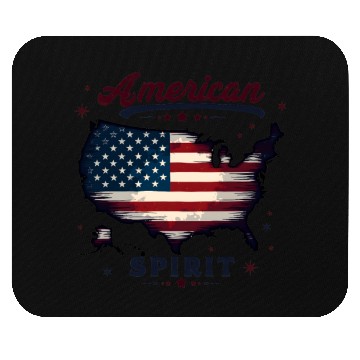 Discover American Spirit Patriotic USA Flag Mouse Pads