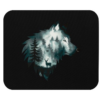 Discover A Captivating Intricate Artwork Featuring A Wolf Mouse Pads
