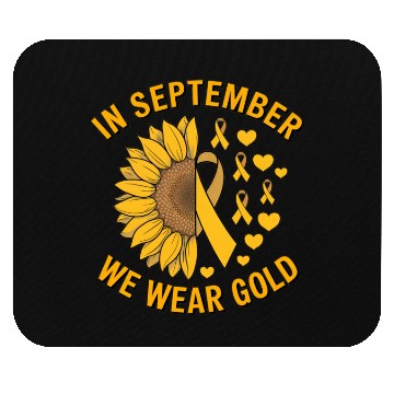 Discover September We Wear Gold Childhood Cancer Awareness Mouse Pads