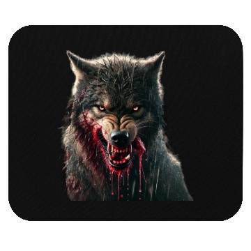 Discover wolf & blood Mouse Pads