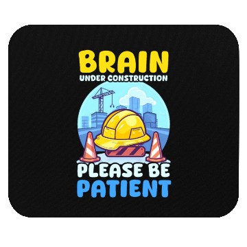 Discover Depression Awareness Brain Under Construction Mouse Pads