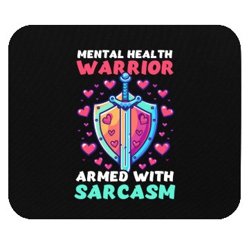 Discover Depression Awareness Mental Health Warrior Mouse Pads