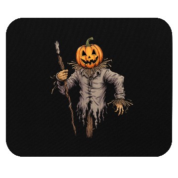 Discover Spooky Halloween Scarecrow Mouse Pads