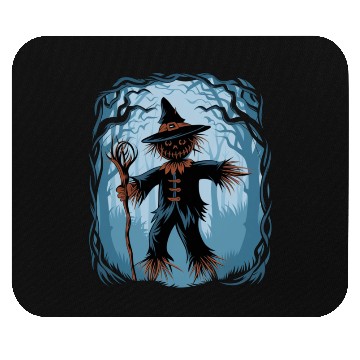 Discover Spooky Halloween Scarecrow Mouse Pads