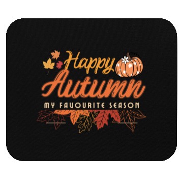 Discover Happy Autumn design Mouse Pads