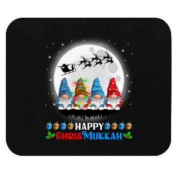Discover Happy Chrismukkah Gnomes Christmas Hanukkah Mouse Pads