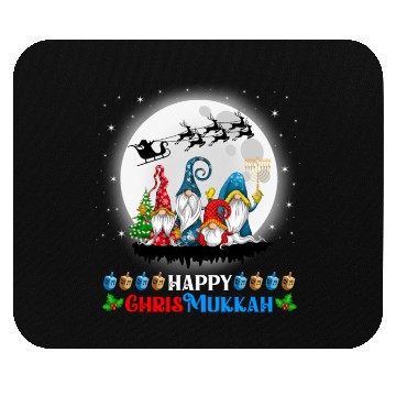 Discover Happy Chrismukkah Gnomes Christmas Hanukkah Mouse Pads