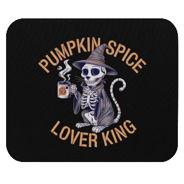 Discover Pumpkin Spice Lover King For Pumpkin Spice Fans Mouse Pads