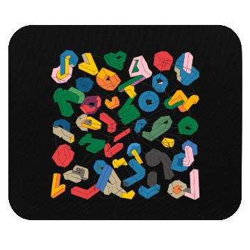 Discover geometric shapes Mouse Pads