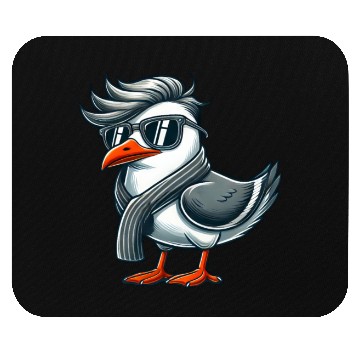 Discover Cool seagull sunglasses summer North Sea Baltic Mouse Pads