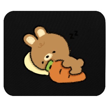 Discover Bunny and Carrot Mouse Pads