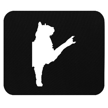 Discover Cat Heavy Metal Hand Gesture Hard Rock Music Pet Mouse Pads