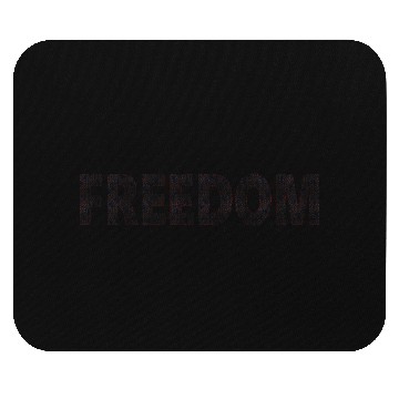 Discover FREEDOM (American Flag block letter) Mouse Pads