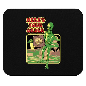 Discover Alien Brings You Pizza from Extra-terrestrial Mouse Pads