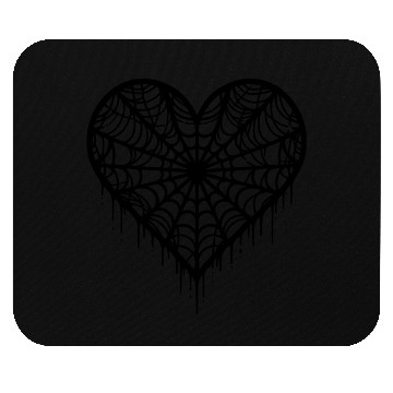 Discover Heart spider web halloween hearts path7 Mouse Pads