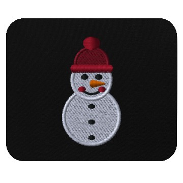 Discover Snowman embroidered Mouse Pads