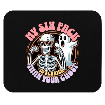 Discover Halloween & gym workout funny design Mouse Pads