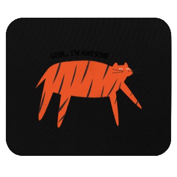 Discover Gosh I’m Awesome Funny Tiger Print Mouse Pads