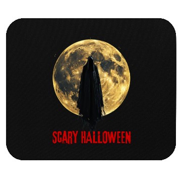 Discover Scary Halloween Ghost Moon Night Funny Gifts Mouse Pads
