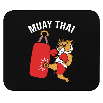 Discover Tiger Kick Boxing Muay Thai Coach Mouse Pads