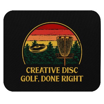 Discover Creative Disc Golf Done Motivational Quote Golfer Mouse Pads