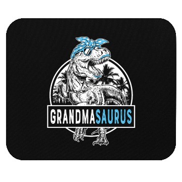 Discover Grandmasaurus Fun Grandmasaurus Mother's Day 1BK3 Mouse Pads