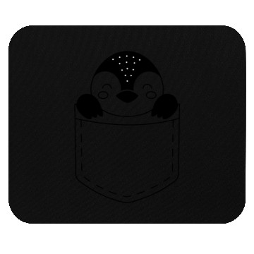 Discover The Penguin in the pocket, funny penguin , penguin Mouse Pads