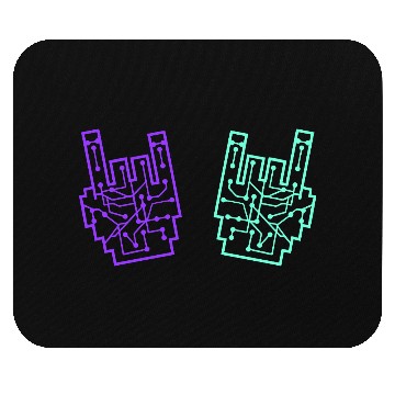 Discover Heavy metal nerd electronic circuits hand gestures Mouse Pads