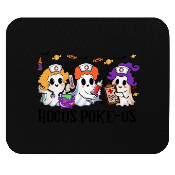 Discover Hocus Poke us Witch Nurse Halloween Mouse Pads